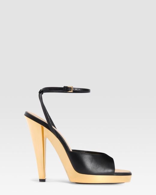 Paris Texas White Patent Calf Leather Sandal