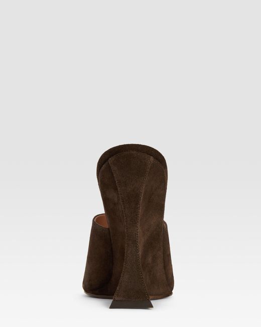 Paris Texas Brown Suede Mule