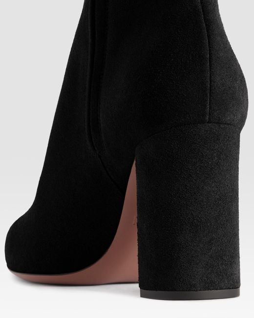 Paris Texas Black Suede Ankle Boot