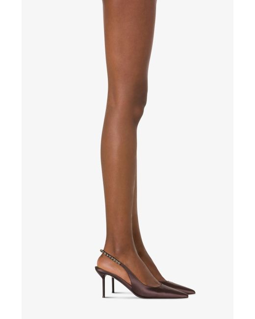 Paris Texas White Slingbacks