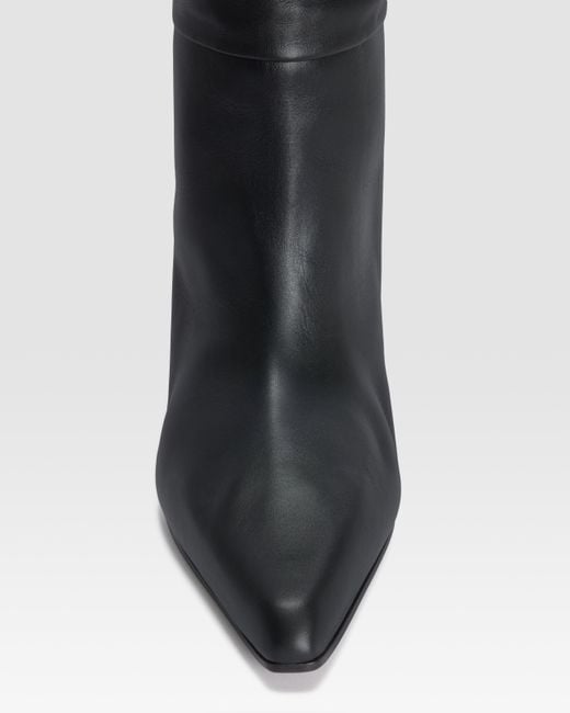 Paris Texas Black Leather Boot