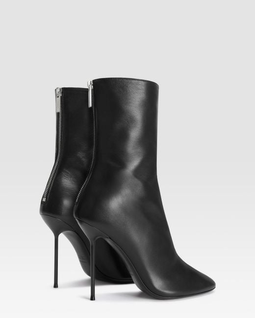Paris Texas Black Nappa Ankle Boot