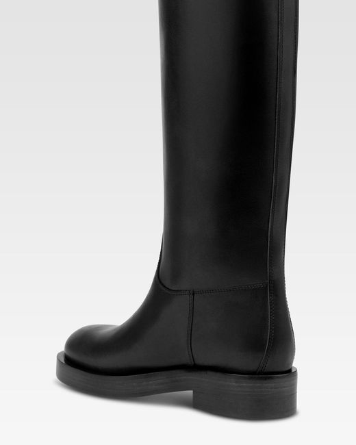 Paris Texas Black Leather Boot