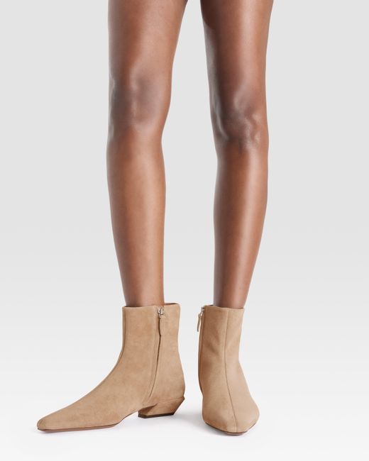 Paris Texas Natural Suede Boot