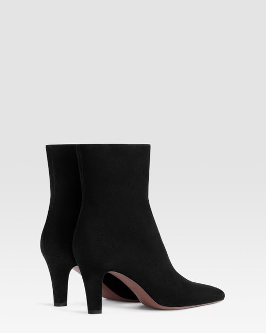 Paris Texas Black Suede Ankle Boot