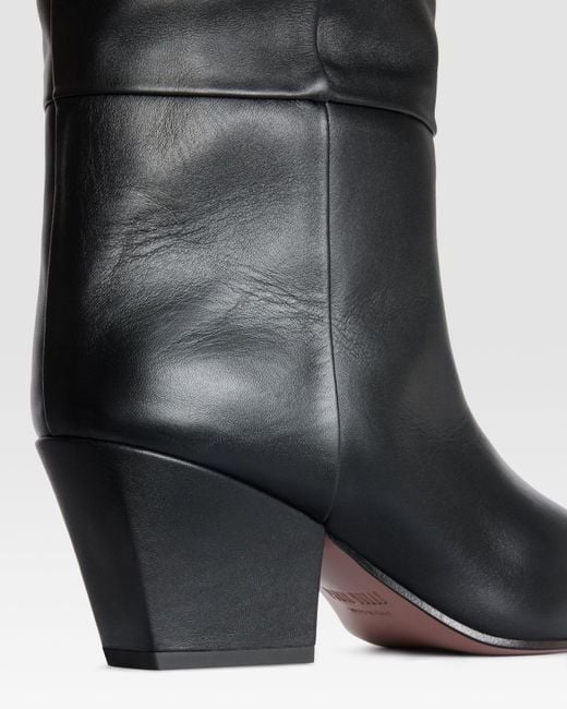 Paris Texas Black Leather Boot