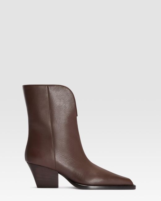 Paris Texas Brown Leather Ankle Boot