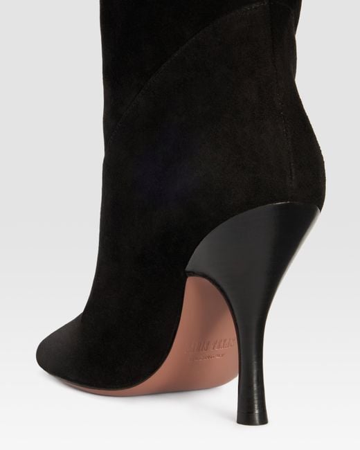 Paris Texas Black Suede Boot