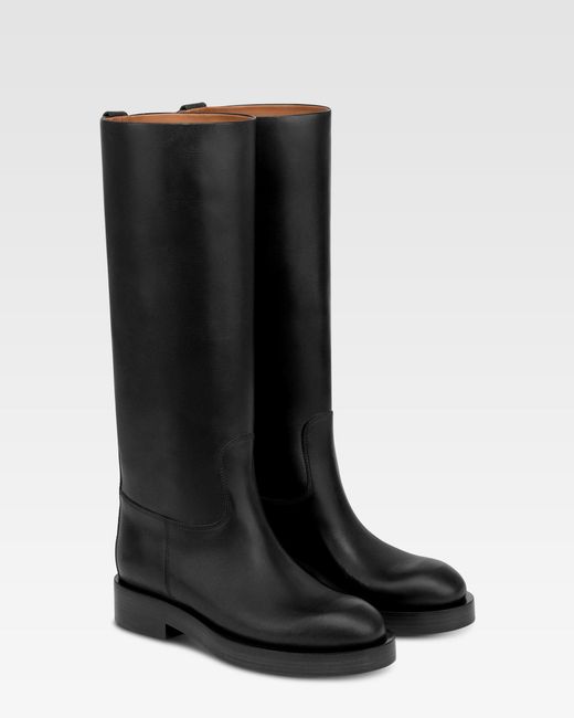 Paris Texas Black Leather Boot