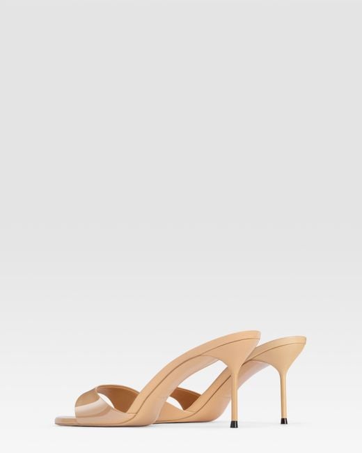 Paris Texas Natural Patent Leather Mule