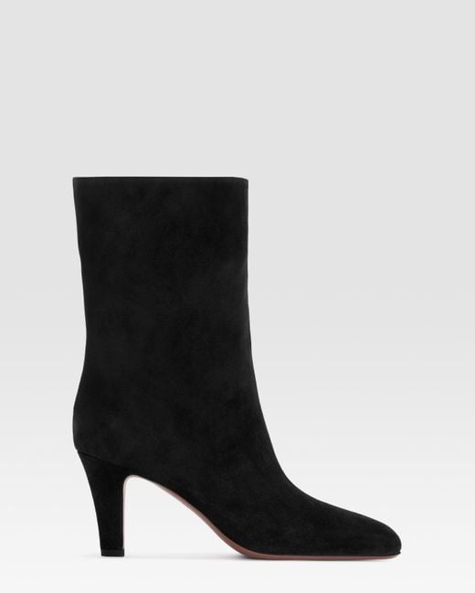 Paris Texas Black Suede Ankle Boot