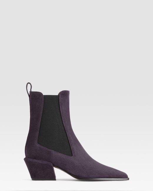 Paris Texas Blue Suede Ankle Boot