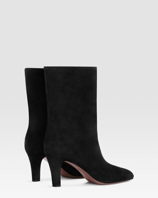 Paris Texas Black Suede Ankle Boot