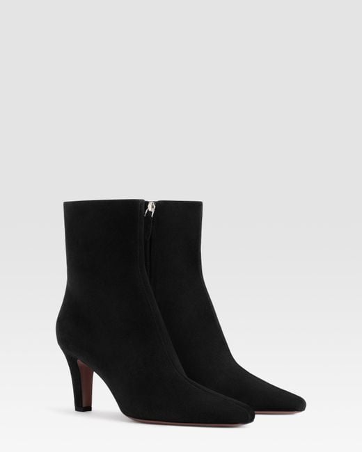 Paris Texas Black Suede Ankle Boot
