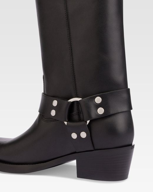 Paris Texas Black Leather Boot