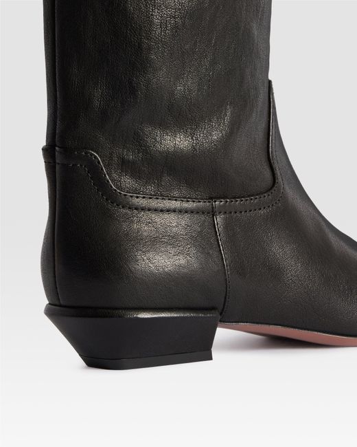 Paris Texas Black Leather Boot