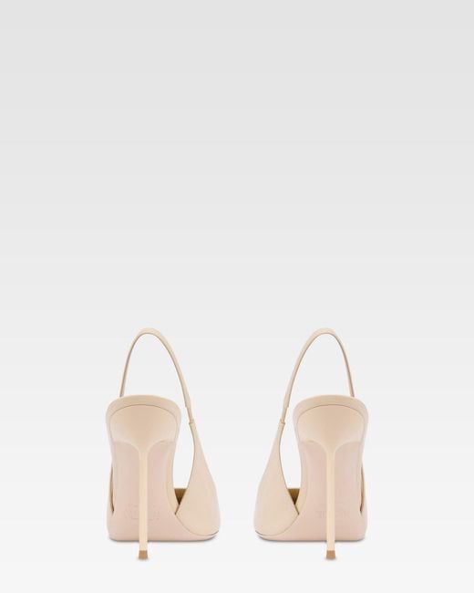 Paris Texas White Patent Leather Slingback