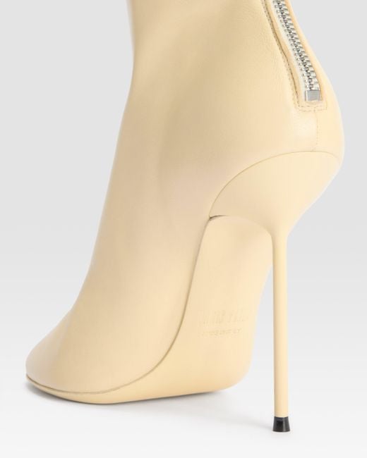Paris Texas Natural Nappa Ankle Boot