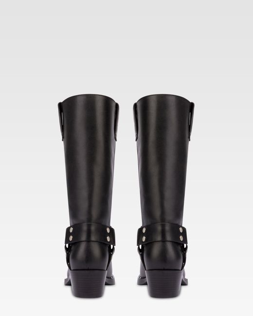 Paris Texas Black Leather Boot