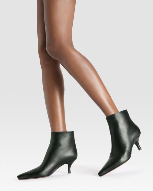 Paris Texas Black Leather Ankle Boot