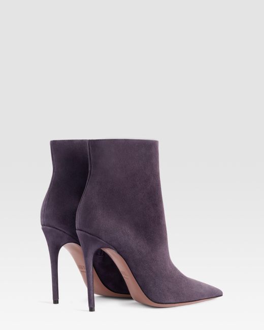 Paris Texas Purple Suede Ankle Boot