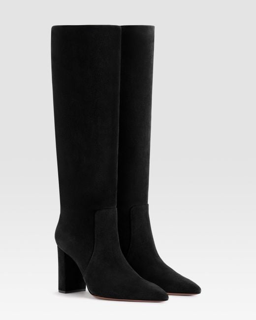 Paris Texas Black Suede Boot