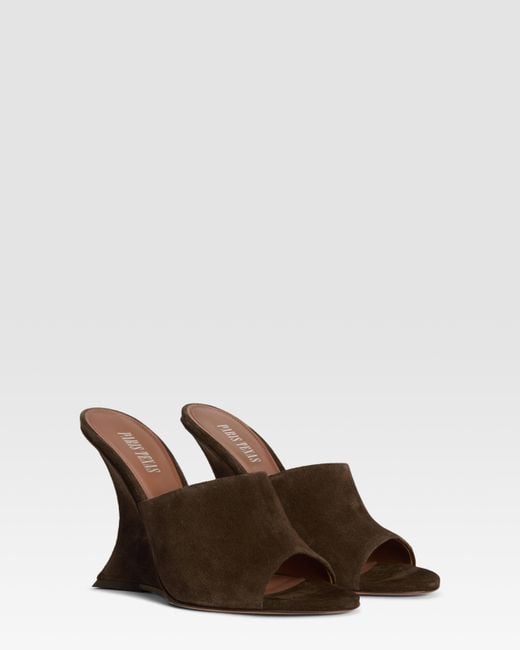 Paris Texas Brown Suede Mule