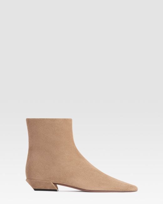 Paris Texas Natural Suede Boot