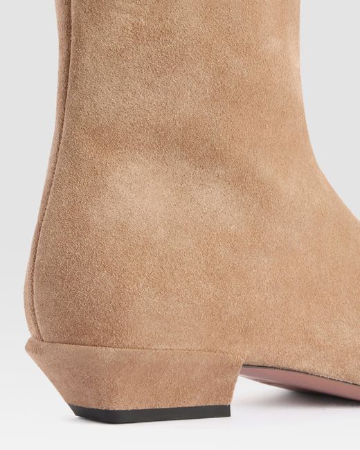Paris Texas Natural Suede Boot
