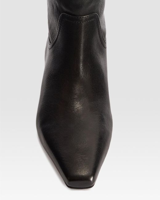Paris Texas Black Leather Boot