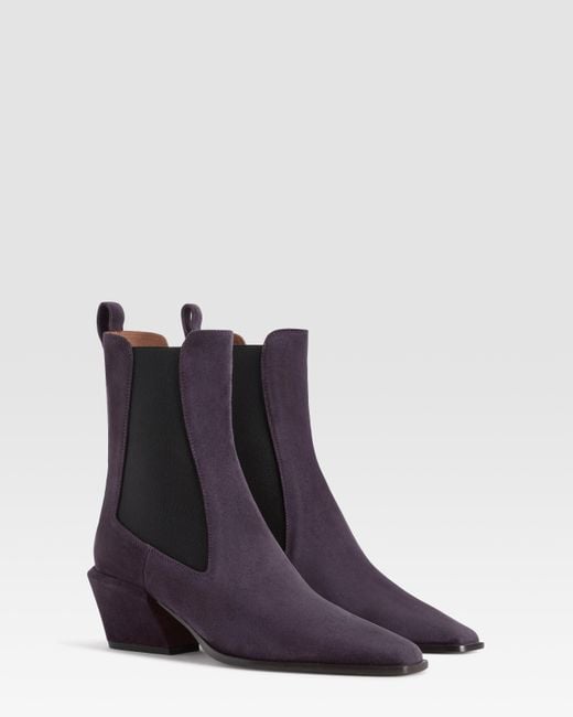 Paris Texas Blue Suede Ankle Boot