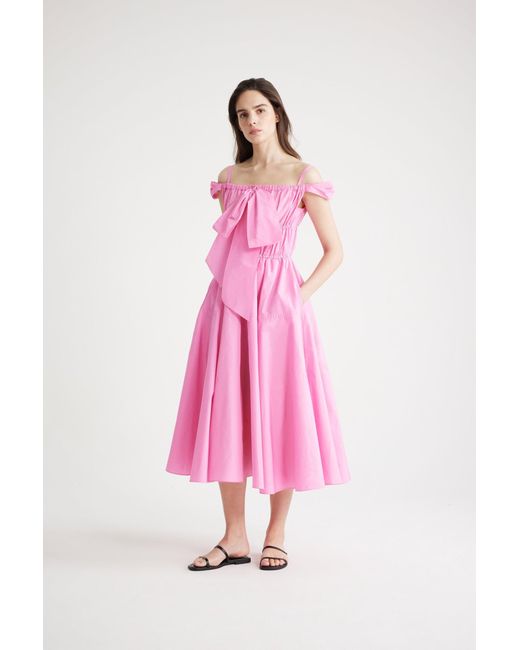 Patou Pink Cocktail Midi Dress