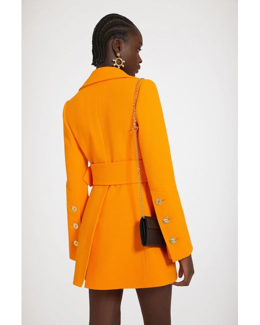 Patou Orange Belted Coat