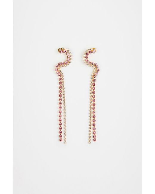 Patou Pink Waterfall Earrings
