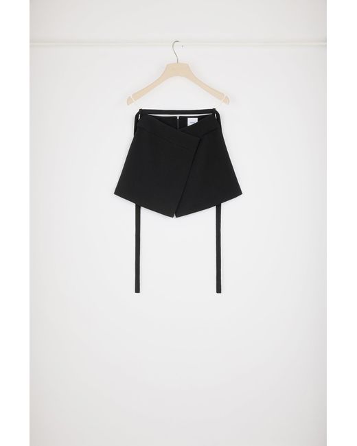 Patou Black Wrap Skirt