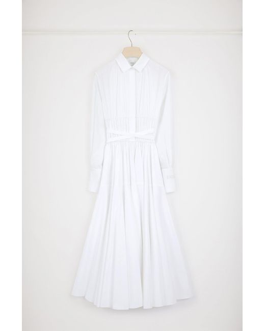 Patou White Maxi Shirt Dress