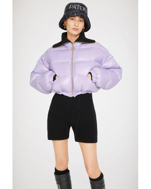 Patou Purple Puffer Jacket