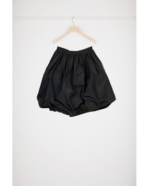 Patou Black Recycled Faille Bubble Skirt