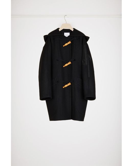 Patou Blue Cashmere And Wool Blend Duffle Coat