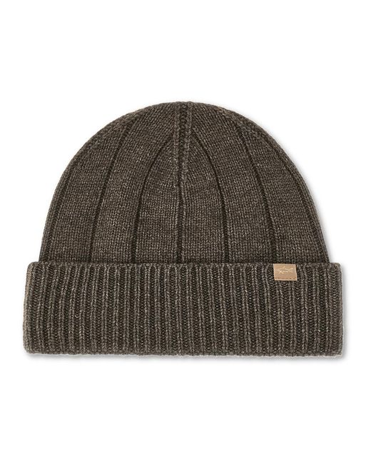 Paul & Shark Green Wool And Cashmere Beanie for men