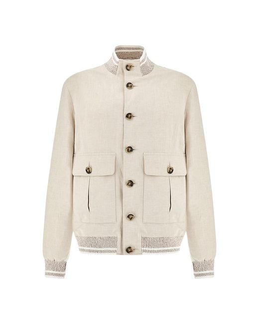 Paul & Shark White Bomber for men