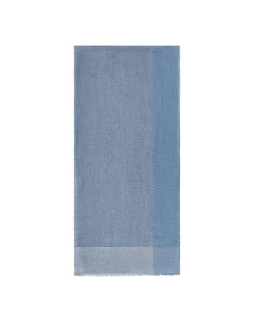 Paul & Shark Blue Silk Scarf