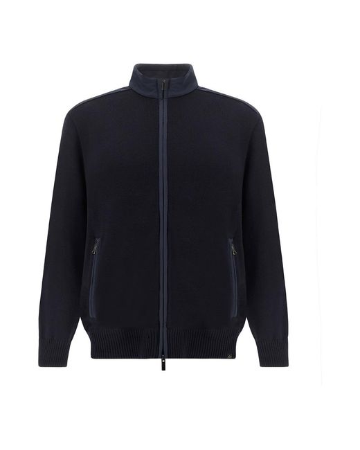 Paul & Shark Blue Zip-Up Sweater for men
