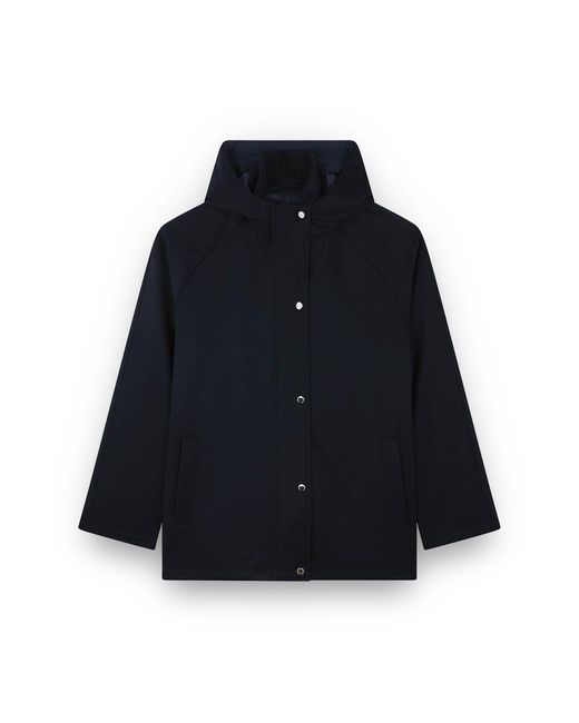 Paul & Shark Blue Cashmere Parka
