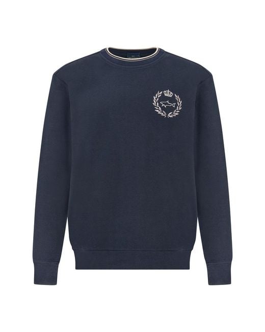 Paul & Shark Blue X‑Soft Sweatshirt for men