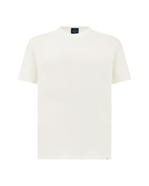 Paul & Shark White X-Soft Jersey T-Shirt for men