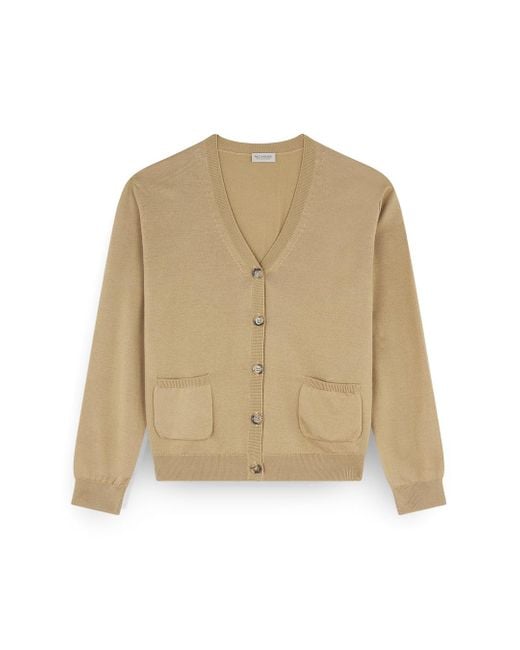 Paul & Shark Natural Wool And Cashmere Cardigan