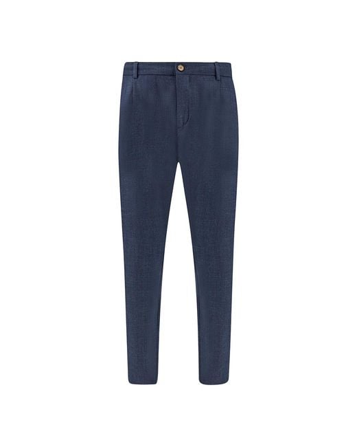 Paul & Shark Blue Lucca Trousers for men