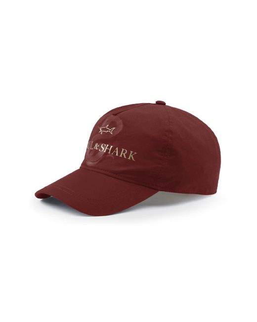 Paul & Shark Red Cotton Baseball Cap With Print for men