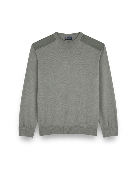 Paul & Shark Gray Wool And Silk Crewneck Sweater for men